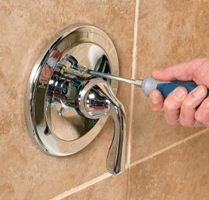 How do you replace a shower handle stem?