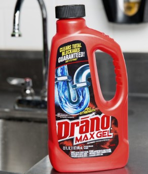 How long to flush Drano with hot water