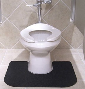 What can I put around my toilet to catch urine?