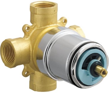 How high should a rough in tub shower valve be?