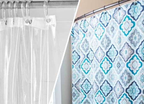 Shower curtain vs liner size