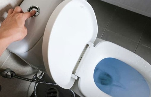 How to fix a front push button toilet flush