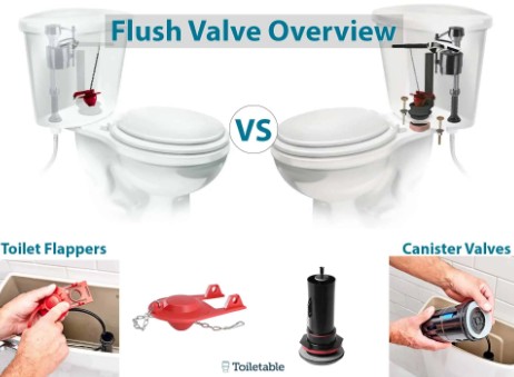 Can you replace a flapper with a canister flush valve?