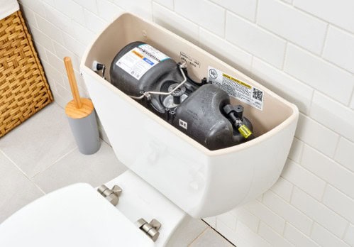 Pressure assist toilet troubleshooting